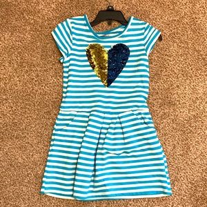 Cat and Jack Girls size 7/8 Flip-sequin Dress